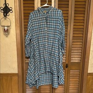 Casual Blue Button Down Shirt